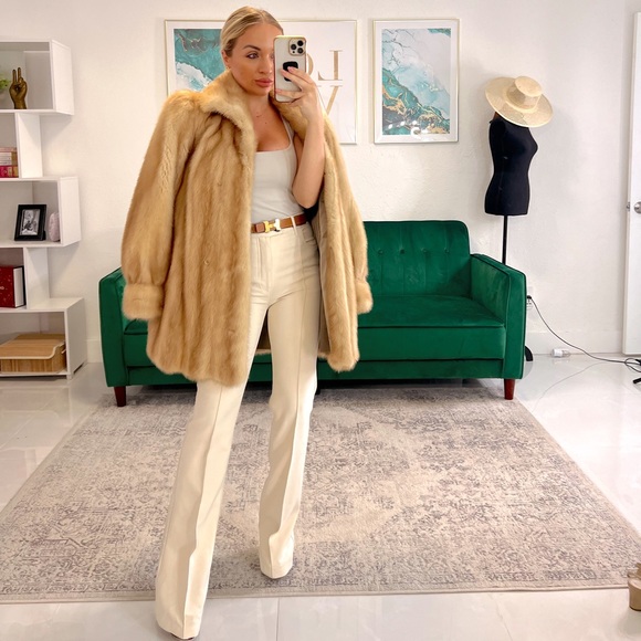 Queen Ann Fur 100% Mink FUR Coat - over $2k retail